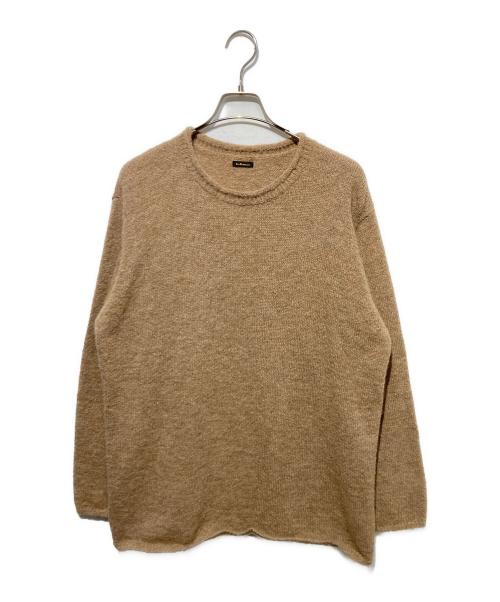 Ets MATERIAUX（マテリオ）Ets MATERIAUX (マテリオ) PERU ALPACA MIX ROLL ニット ブラウン サイズ:Mの古着・服飾アイテム