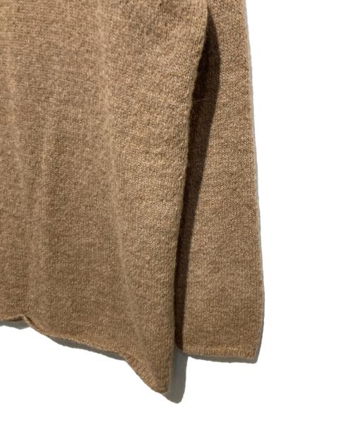 Ets MATERIAUX（マテリオ）Ets MATERIAUX (マテリオ) PERU ALPACA MIX ROLL ニット ブラウン サイズ:Mの古着・服飾アイテム