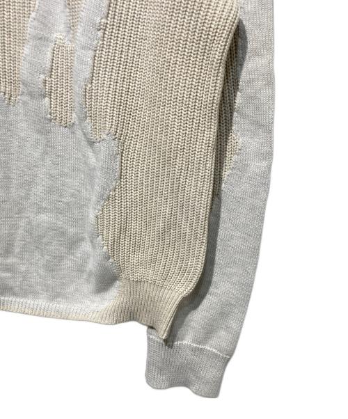 a good bad influence（アグッドバッドインフルエンス）a good bad influence (アグッドバッドインフルエンス) PAGE KNIT SWEATER ベージュ サイズ:XLの古着・服飾アイテム