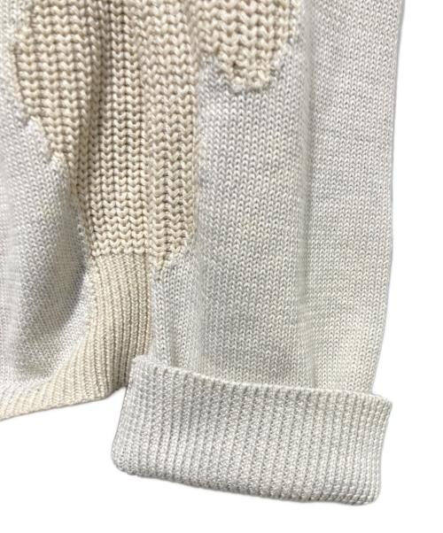 a good bad influence（アグッドバッドインフルエンス）a good bad influence (アグッドバッドインフルエンス) PAGE KNIT SWEATER ベージュ サイズ:XLの古着・服飾アイテム