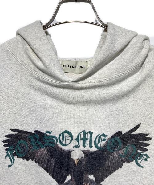 FORSOMEONE（フォーサムワン）FORSOMEONE (フォーサムワン) EAGLE HOODIE グレー サイズ:48の古着・服飾アイテム