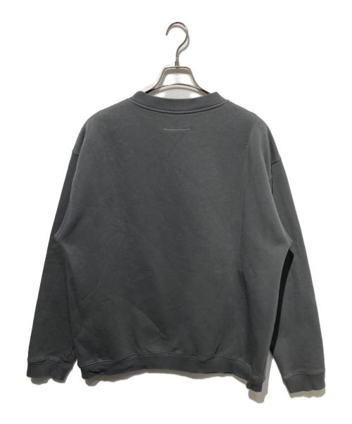 MM6 Maison Margiela（エムエムシックスメゾンマルジェラ）MM6 Maison Margiela (エムエムシックスメゾンマルジェラ) クルーネックスウェット グレー サイズ:Mの古着・服飾アイテム