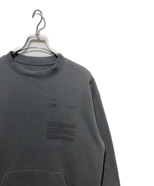 MM6 Maison Margiela（エムエムシックスメゾンマルジェラ）MM6 Maison Margiela (エムエムシックスメゾンマルジェラ) クルーネックスウェット グレー サイズ:Mの古着・服飾アイテム