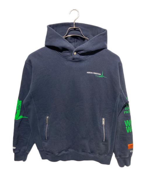 HERON PRESTON（ヘロンプレストン）HERON PRESTON (ヘロンプレストン) プルオーバーパーカー ネイビー サイズ:Mの古着・服飾アイテム