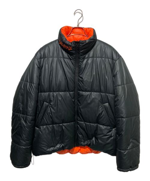 SELF MADE（セルフメイド）SELF MADE (セルフメイド) リバーシブル中綿ジャケット ブラック×オレンジ サイズ:48の古着・服飾アイテム