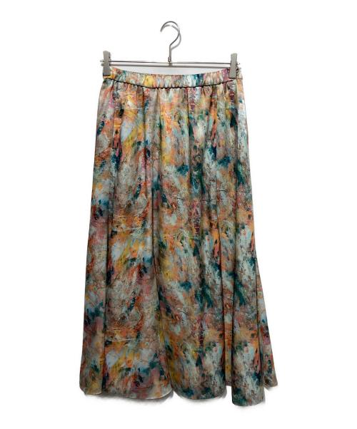 HERALBONY（ヘラルボニー）HERALBONY (ヘラルボニー) サテンスカート「サンバ」 マルチカラー サイズ:Mの古着・服飾アイテム