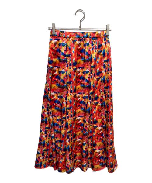 HERALBONY（ヘラルボニー）HERALBONY (ヘラルボニー) サテンスカート「non title」 レッド サイズ:Sの古着・服飾アイテム