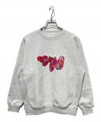 HERALBONYヘラルボニー）の古着「Heavy Weight スウェットクルー「動物」」｜グレー