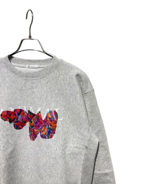 HERALBONY（ヘラルボニー）HERALBONY (ヘラルボニー) Heavy Weight スウェットクルー「動物」 グレー サイズ:Lの古着・服飾アイテム