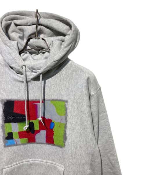 HERALBONY（ヘラルボニー）HERALBONY (ヘラルボニー) Heavy Weight スウェットフーディー「夕やけ号」 グレー サイズ:Lの古着・服飾アイテム