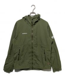 MAMMUT（マムート）の古着「Hiking WB Hooded Jacket ウインドブレーカー」｜カーキ