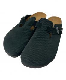 BIRKENSTOCK（ビルケンシュトック）の古着「BOSTON CORDUROY SUEDE サボサンダル」｜ブラック