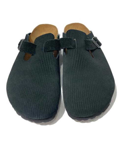 BIRKENSTOCK（ビルケンシュトック）BIRKENSTOCK (ビルケンシュトック) BOSTON CORDUROY SUEDE サボサンダル ブラック サイズ:25cmの古着・服飾アイテム