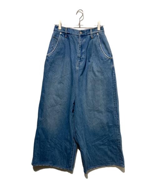 journal standard luxe（ジャーナルスタンダード ラックス）JOURNAL STANDARD LUXE (ジャーナルスタンダード ラックス) 12OZデニム ライズパンツ ブルー サイズ:Sの古着・服飾アイテム