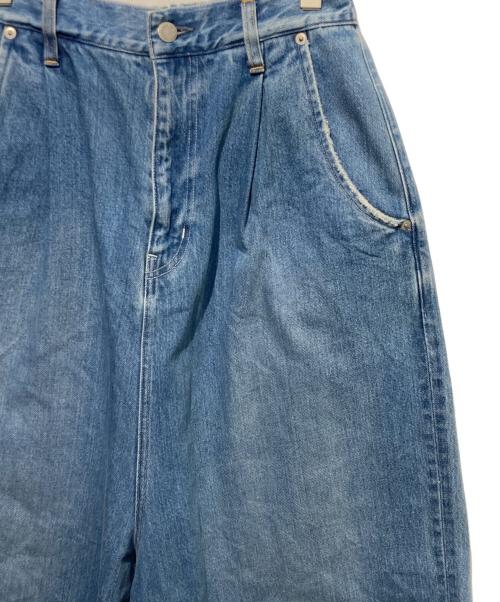 journal standard luxe（ジャーナルスタンダード ラックス）JOURNAL STANDARD LUXE (ジャーナルスタンダード ラックス) 12OZデニム ライズパンツ ブルー サイズ:Sの古着・服飾アイテム