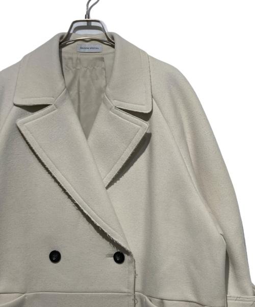 MAISON SPECIAL（メゾンスペシャル）MAISON SPECIAL (メゾンスペシャル) Super140 Melton Over Coat ホワイト サイズ:Mの古着・服飾アイテム
