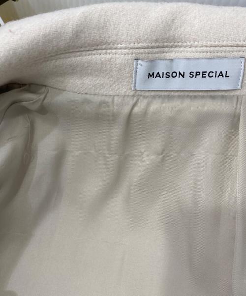 MAISON SPECIAL（メゾンスペシャル）MAISON SPECIAL (メゾンスペシャル) Super140 Melton Over Coat ホワイト サイズ:Mの古着・服飾アイテム