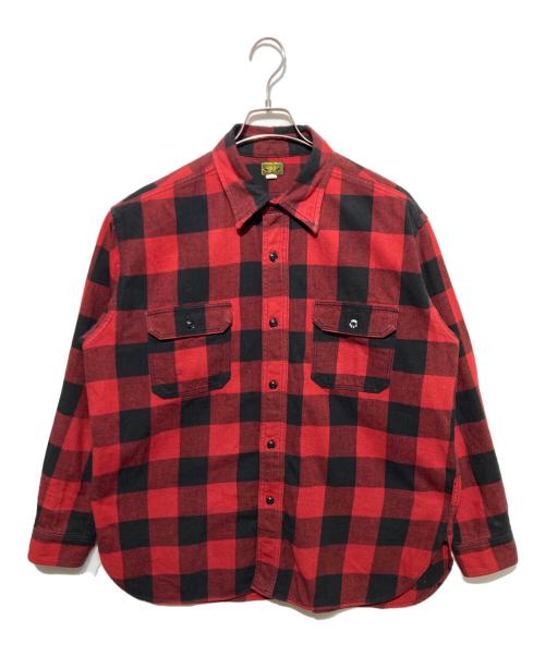 WORKERS（ワーカーズ）WORKERS (ワーカーズ) Deluxe Shirt チェックシャツ レッド サイズ:16の古着・服飾アイテム