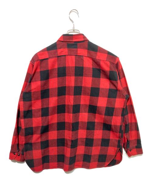 WORKERS（ワーカーズ）WORKERS (ワーカーズ) Deluxe Shirt チェックシャツ レッド サイズ:16の古着・服飾アイテム