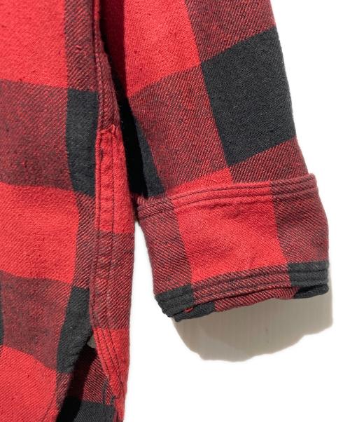 WORKERS（ワーカーズ）WORKERS (ワーカーズ) Deluxe Shirt チェックシャツ レッド サイズ:16の古着・服飾アイテム