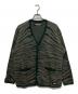 NEIGHBORHOOD（ネイバーフッド）の古着「TIGER PATTERN MOHAIR CARDIGAN」｜グレー×グリーン