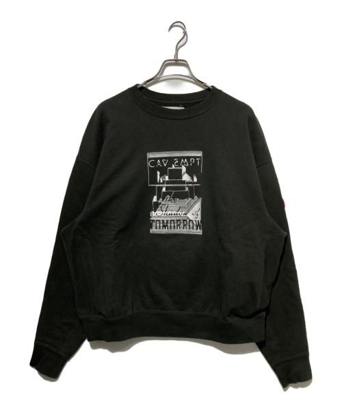 C.E（シーイー）C.E (シーイー) ト MD Shadow CREW NECK プリントスウェット ブラック サイズ:Lの古着・服飾アイテム