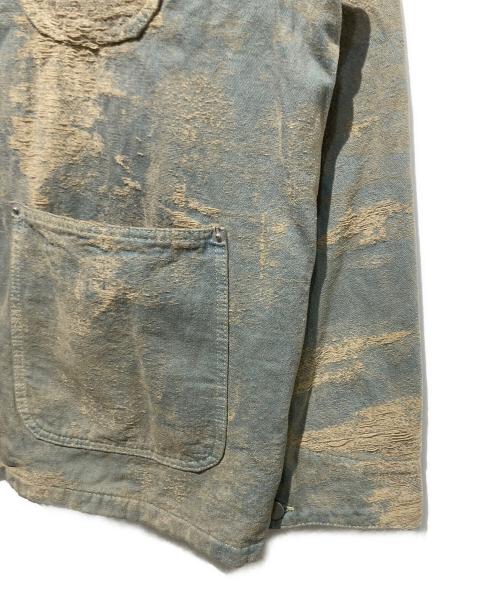 TAAKK（ターク）TAAKK (ターク) THE TOKYO (ザトーキョー) 別注JACQUARD COVER ALL INDIGO BLEACH サイズ:2の古着・服飾アイテム