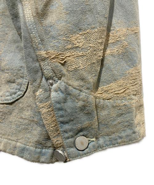 TAAKK（ターク）TAAKK (ターク) THE TOKYO (ザトーキョー) 別注JACQUARD COVER ALL INDIGO BLEACH サイズ:2の古着・服飾アイテム