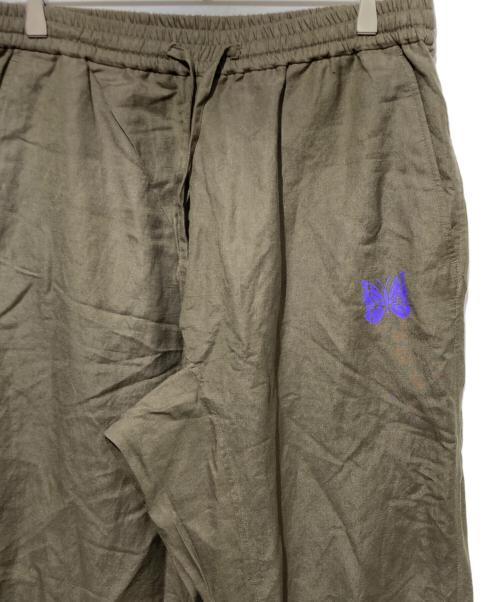 Needles（ニードルズ）Needles (ニードルズ) リネンレーヨンノーカラーシャツセットアップ カーキ サイズ:Lの古着・服飾アイテム