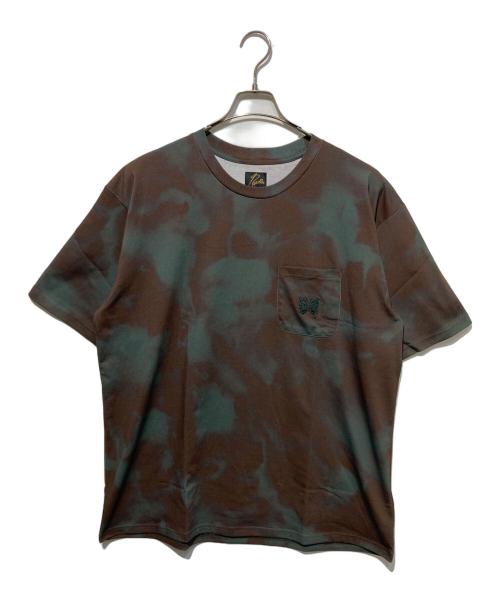 Needles（ニードルズ）Needles (ニードルズ) STUDIOUS (ステュディオス) 別注 Tie Dye S/S Tee ブラウン×グリーン サイズ:XLの古着・服飾アイテム