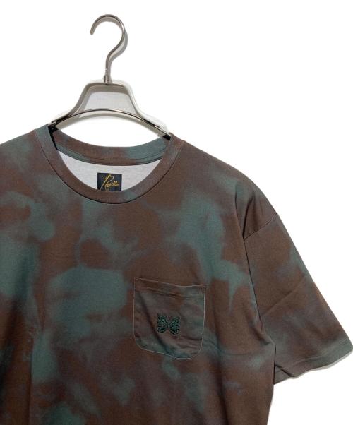 Needles（ニードルズ）Needles (ニードルズ) STUDIOUS (ステュディオス) 別注 Tie Dye S/S Tee ブラウン×グリーン サイズ:XLの古着・服飾アイテム