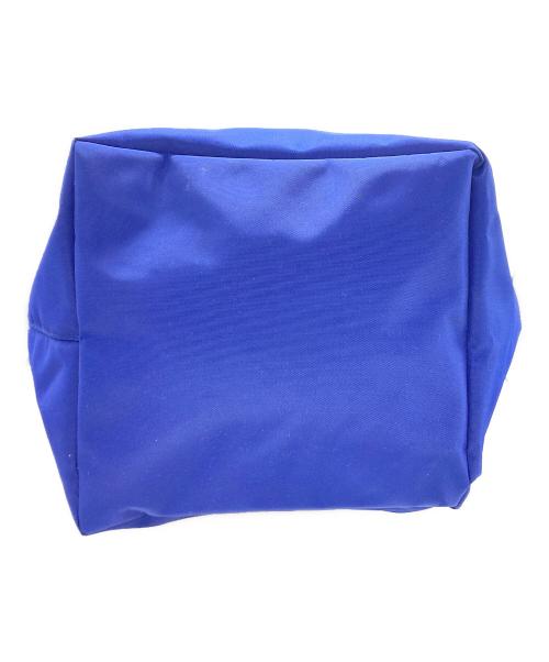 Herve Chapelier（エルベシャプリエ）Herve Chapelier (エルベシャプリエ) レザーハンドル舟型トートバッグ ブルーの古着・服飾アイテム