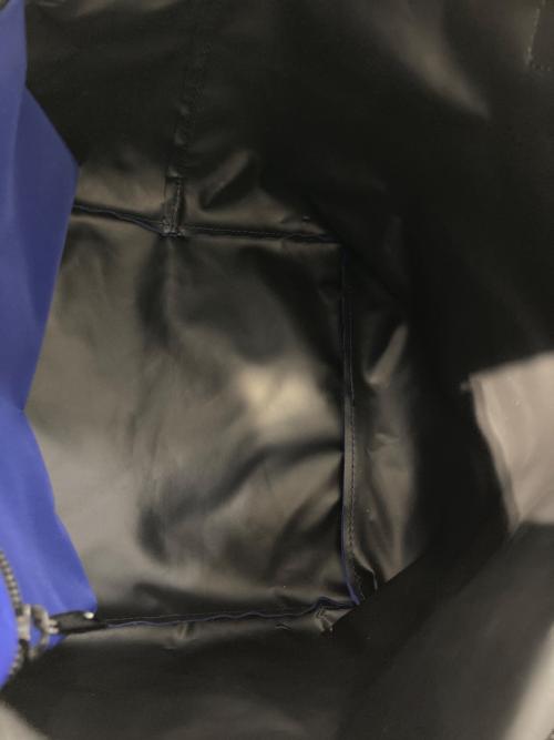 Herve Chapelier（エルベシャプリエ）Herve Chapelier (エルベシャプリエ) レザーハンドル舟型トートバッグ ブルーの古着・服飾アイテム