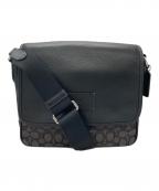 COACHコーチ）の古着「スプリント マップ バッグ 25・シグネチャー ジャカード」｜ブラック