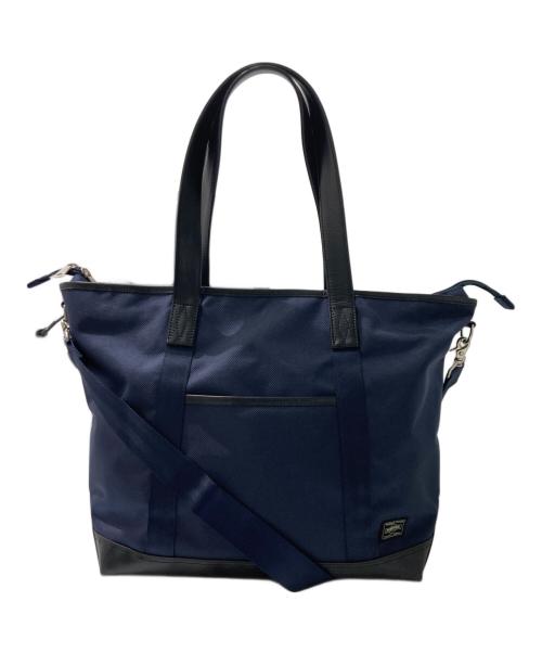 PORTER（ポーター）PORTER (ポーター) JAL (ジャル) コラボ2WAYトートバッグ ネイビーの古着・服飾アイテム