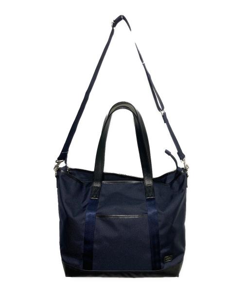 PORTER（ポーター）PORTER (ポーター) JAL (ジャル) コラボ2WAYトートバッグ ネイビーの古着・服飾アイテム