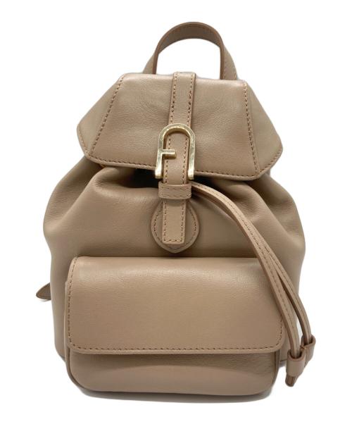 FURLA（フルラ）FURLA (フルラ) Flow MINI フロー ミニ リュック ベージュの古着・服飾アイテム