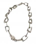 GIVENCHYジバンシィ）の古着「ロゴキューブ Gチェーン ネックレス」｜シルバー