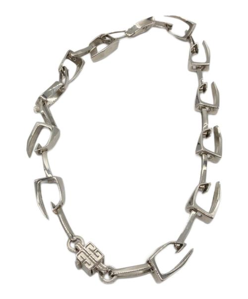 GIVENCHY（ジバンシィ）GIVENCHY (ジバンシィ) ロゴキューブ Gチェーン ネックレス シルバーの古着・服飾アイテム