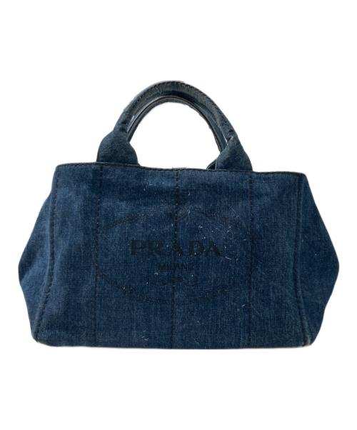 PRADA（プラダ）PRADA (プラダ) カナパ デニムトートバッグ インディゴの古着・服飾アイテム