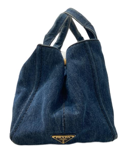 PRADA（プラダ）PRADA (プラダ) カナパ デニムトートバッグ インディゴの古着・服飾アイテム