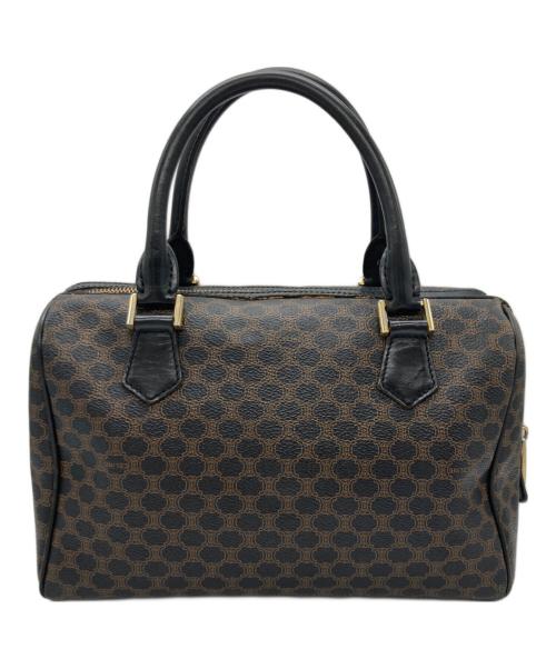 CELINE（セリーヌ）CELINE (セリーヌ) マカダム柄ミニボストンバッグ ブラウンの古着・服飾アイテム