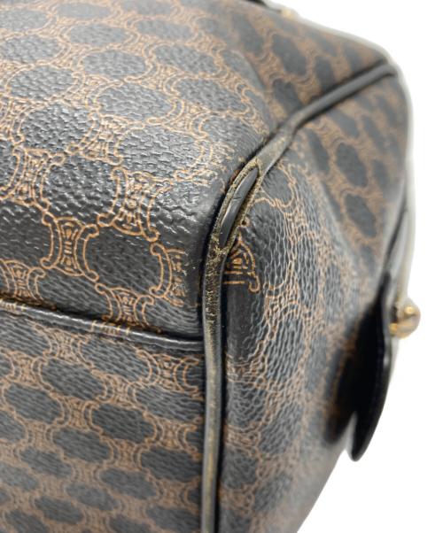 CELINE（セリーヌ）CELINE (セリーヌ) マカダム柄ミニボストンバッグ ブラウンの古着・服飾アイテム