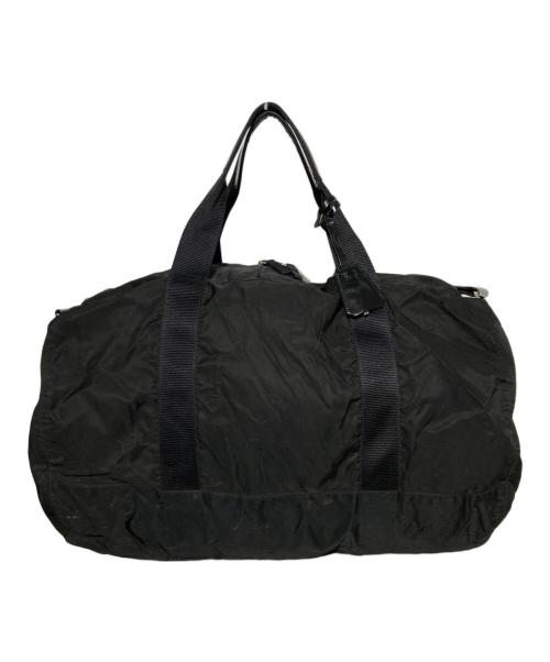PRADA（プラダ）PRADA (プラダ) 2WAYナイロンボストンバッグ ブラックの古着・服飾アイテム