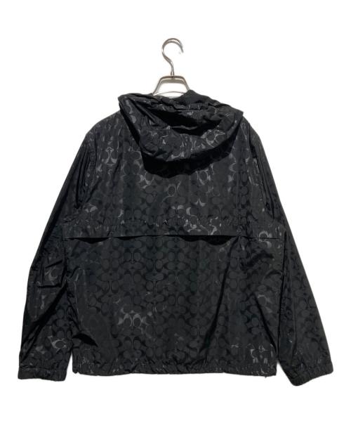 COACH（コーチ）COACH (コーチ) シグネチャーウインドブレーカー ブラック サイズ:Lの古着・服飾アイテム