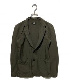 COMME des GARCONS SHIRT（コムデギャルソンシャツ）の古着「製品染めポリ縮絨ジャケット」｜グリーン