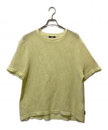 stussy（ステューシー）の古着「Cotton Mesh S/S Crew Tシャツ」｜イエロー
