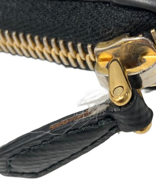 PRADA（プラダ）PRADA (プラダ) サフィアーノ ラウンドファスナーコインケース ブラックの古着・服飾アイテム