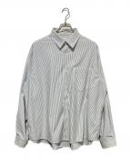 CLESSTEクレスト）の古着「Striped City Long Sleeve Knit Shirts」｜ホワイト