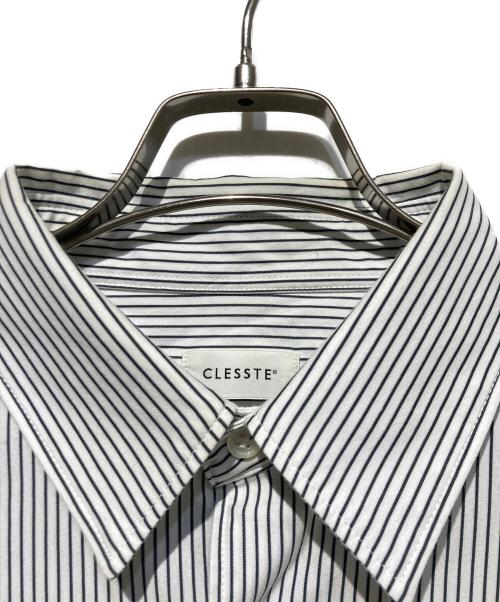 CLESSTE（クレスト）CLESSTE (クレスト) Striped City Long Sleeve Knit Shirts ホワイト サイズ:1の古着・服飾アイテム